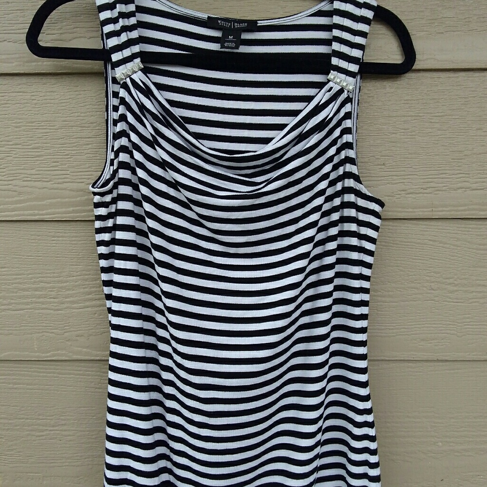 White House/Black Market striped tank top